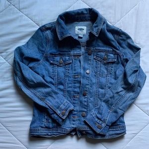 Old Navy women's classic button up jean jacket with front pockets, size small